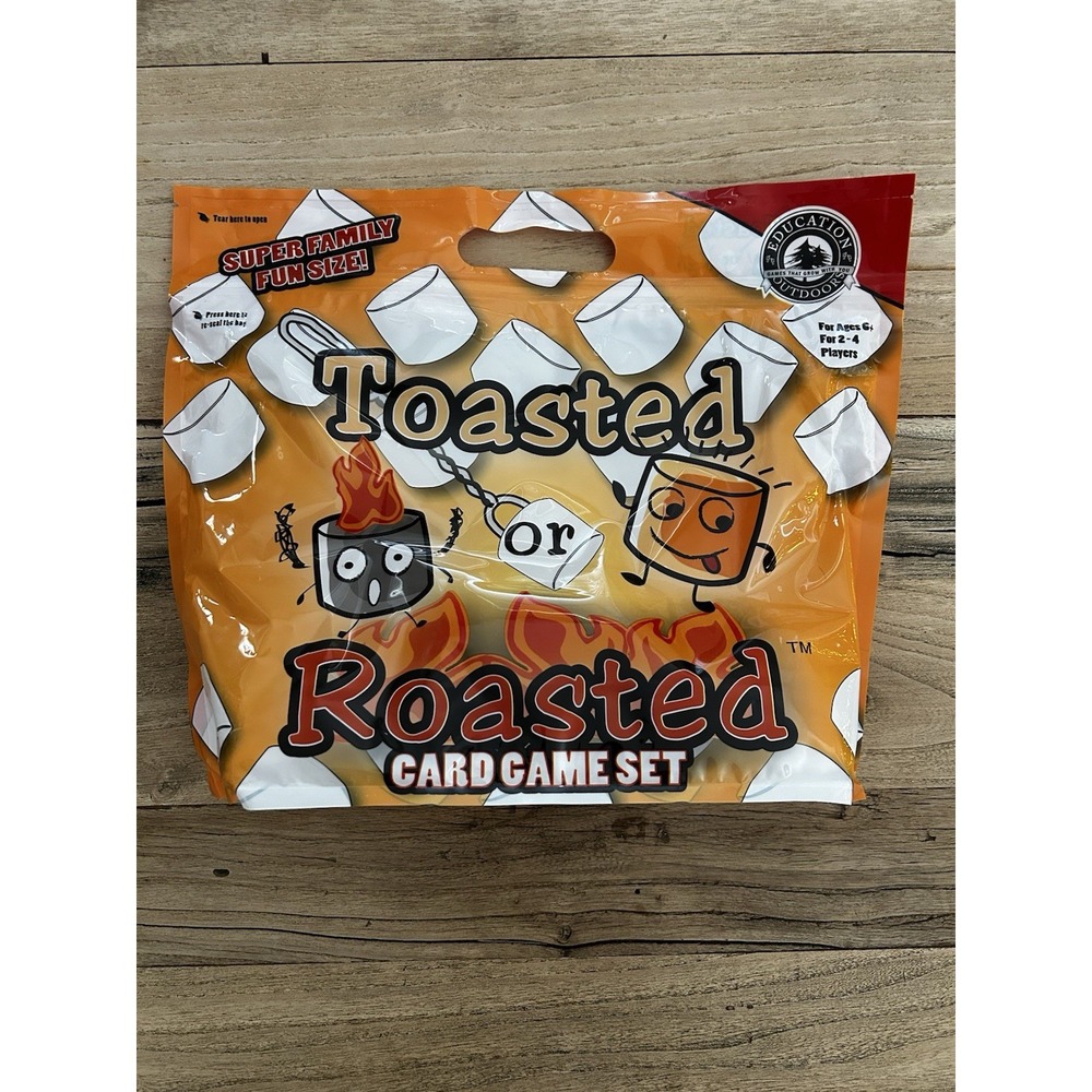 Education Outdoors Toasted or Roasted Card Game Original Version Home RV Camper